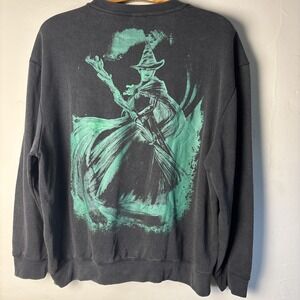 Wicked Sweatshirt Mens 2XL Black Pullover Fleece Witch Graphic Halloween